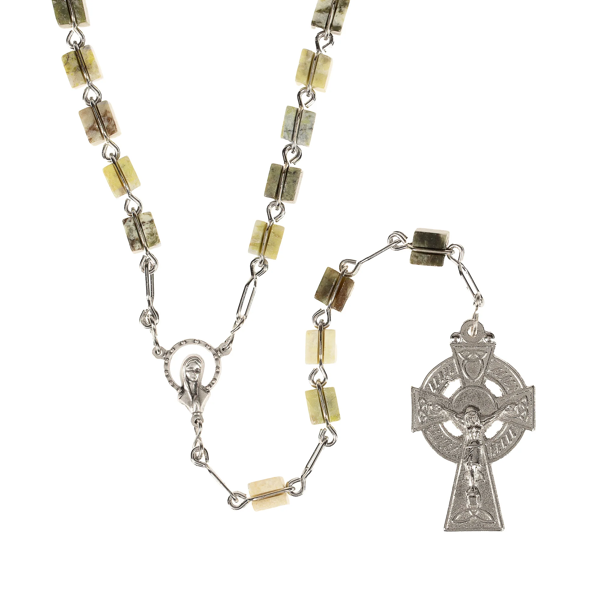 Genuine Connemara Marble Irish Rosary - Image 2