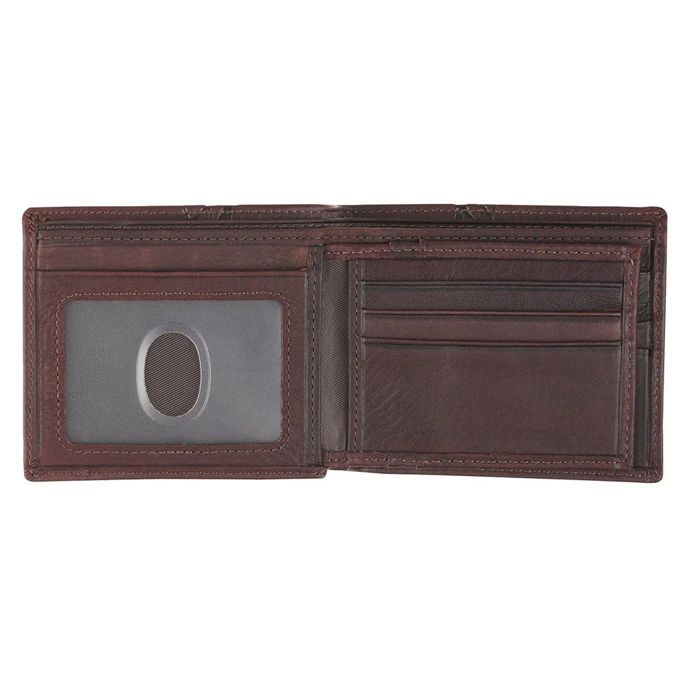 Genuine Leather Brown Crown of Thorns Wallet - Image 6