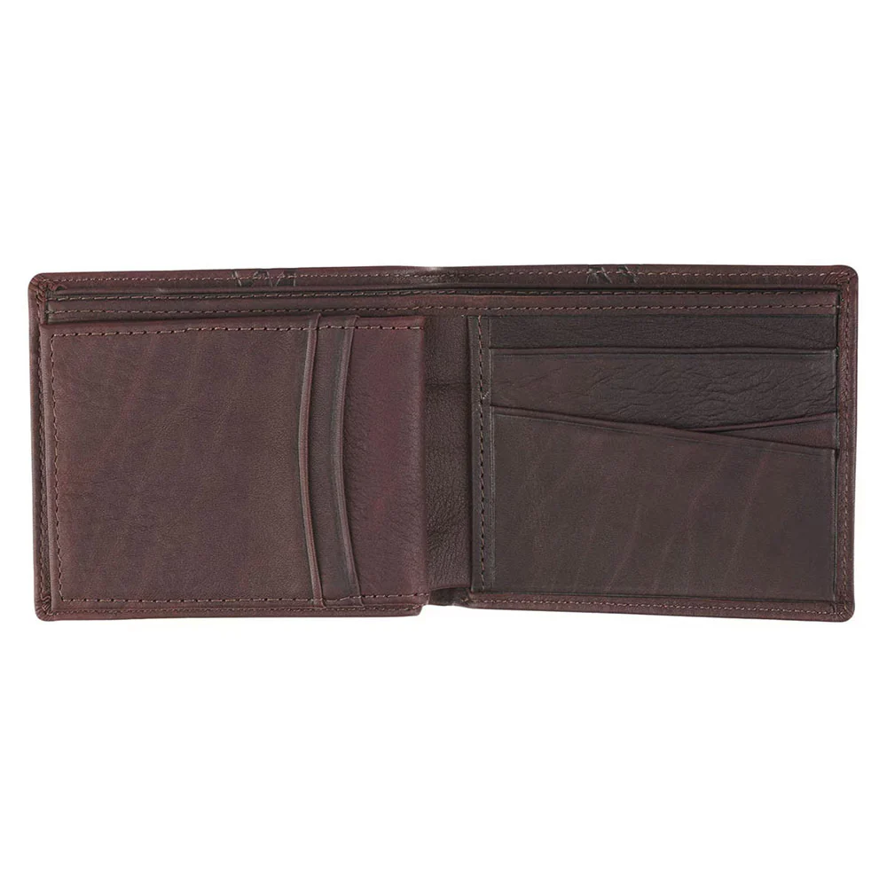Genuine Leather Brown Crown of Thorns Wallet - Image 7