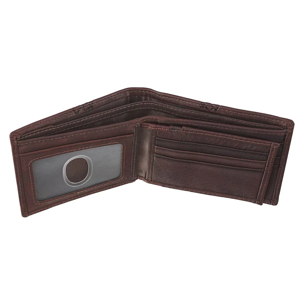 Genuine Leather Brown Crown of Thorns Wallet - Image 8
