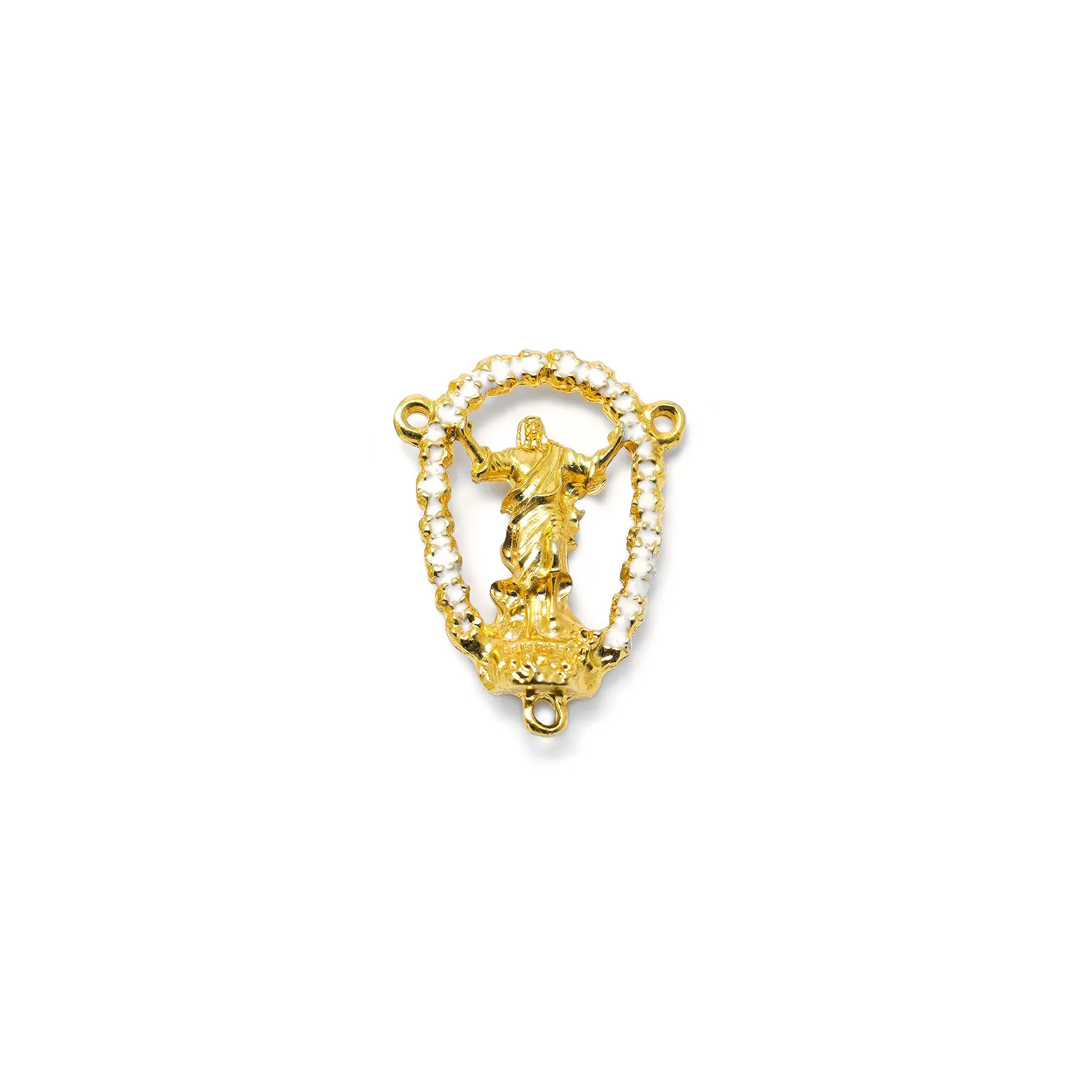 Ghirelli Aulite & Red Tiger Eye Risen Christ Rosary - Image 5