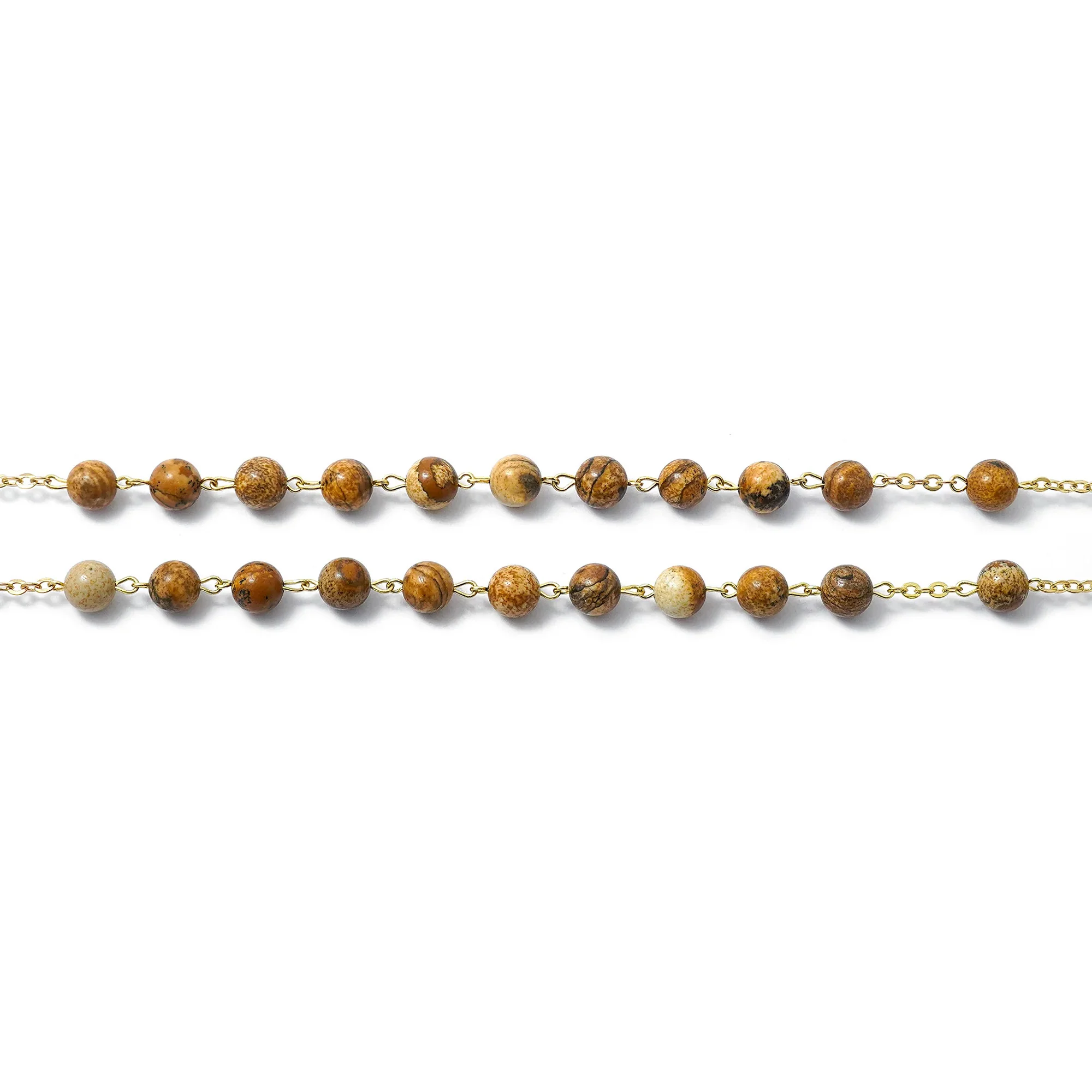 Ghirelli Gold & Jasper St. Joseph Rosary - Image 6