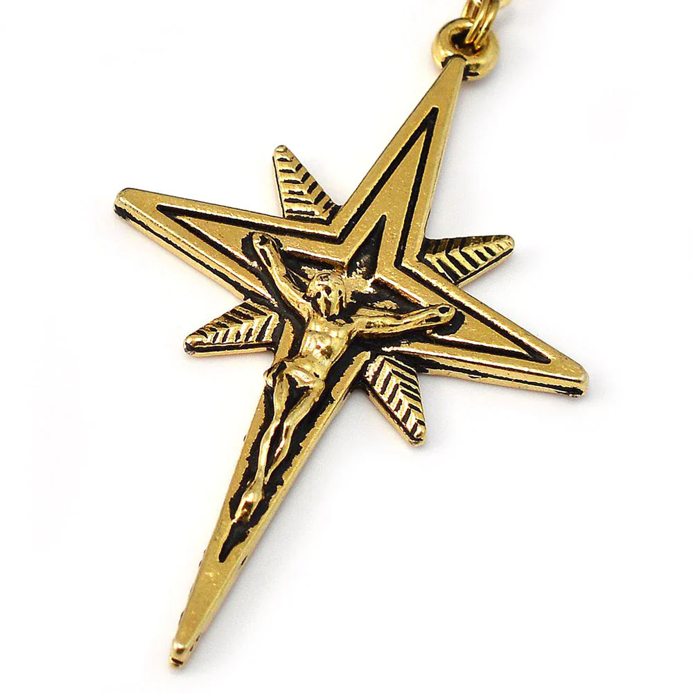 Ghirelli Holy Christmas Nativity Star Gold Rosary - Image 2