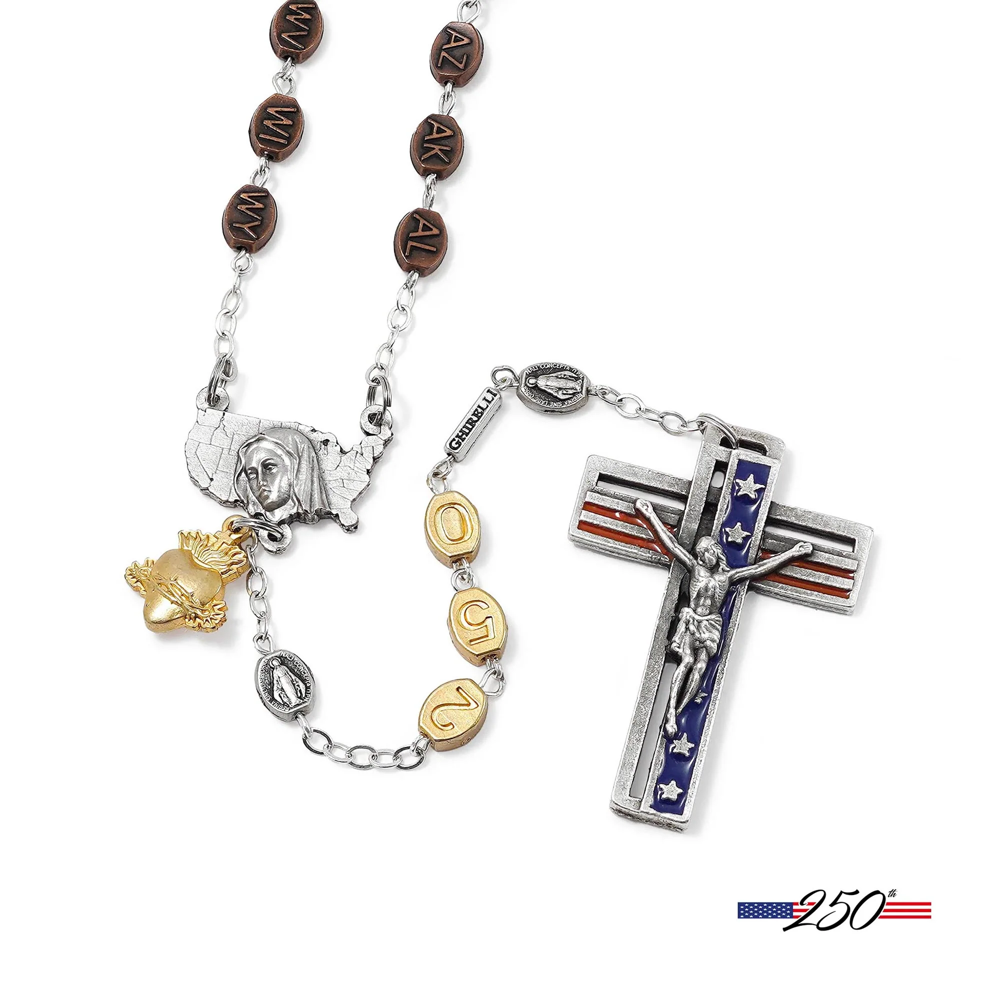 Ghirelli Limited Edition The United States 250th Anniversary Rosary