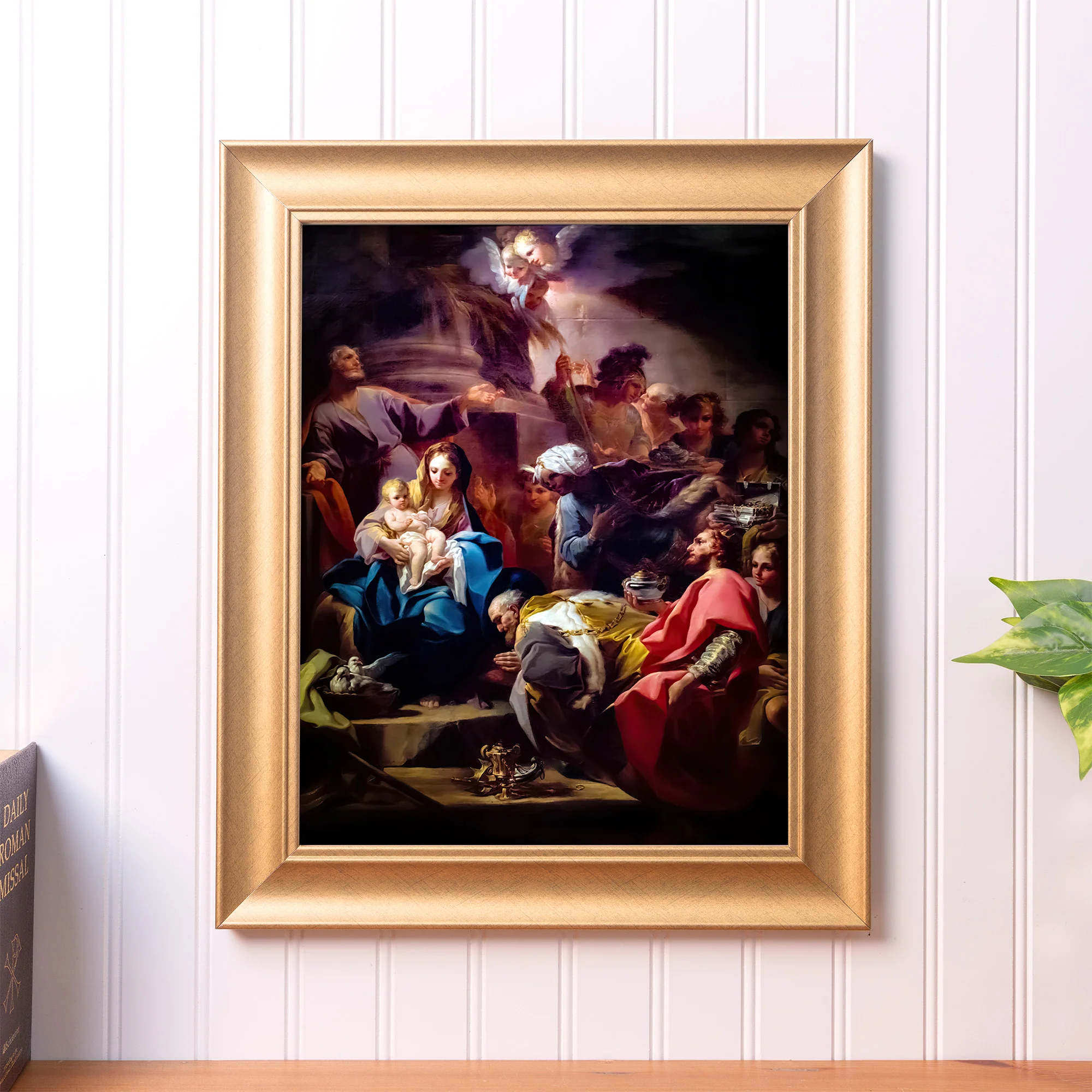 Giaquinto Adoration of the Magi Gold Framed Print - Multiple Sizes - Image 3