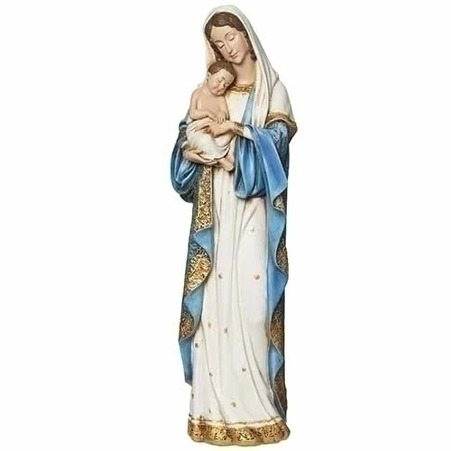 Gilded Madonna & Child Statue - Multiple Sizes - Image 4