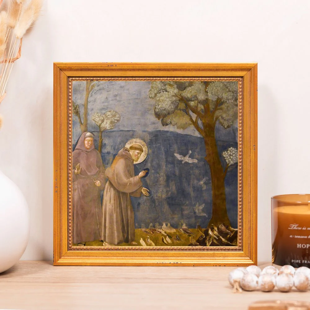 Giotto's Legend of St. Francis Framed Canvas - Sacred Mini Collection - Image 11
