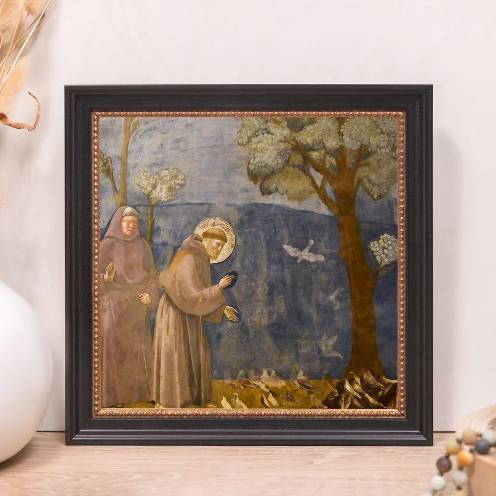 Giotto's Legend of St. Francis Framed Canvas - Sacred Mini Collection - Image 8