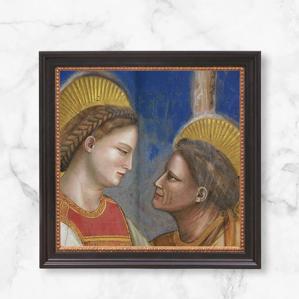 Giotto's Visitation (Detail) Framed Canvas - Sacred Mini Collection - Image 10