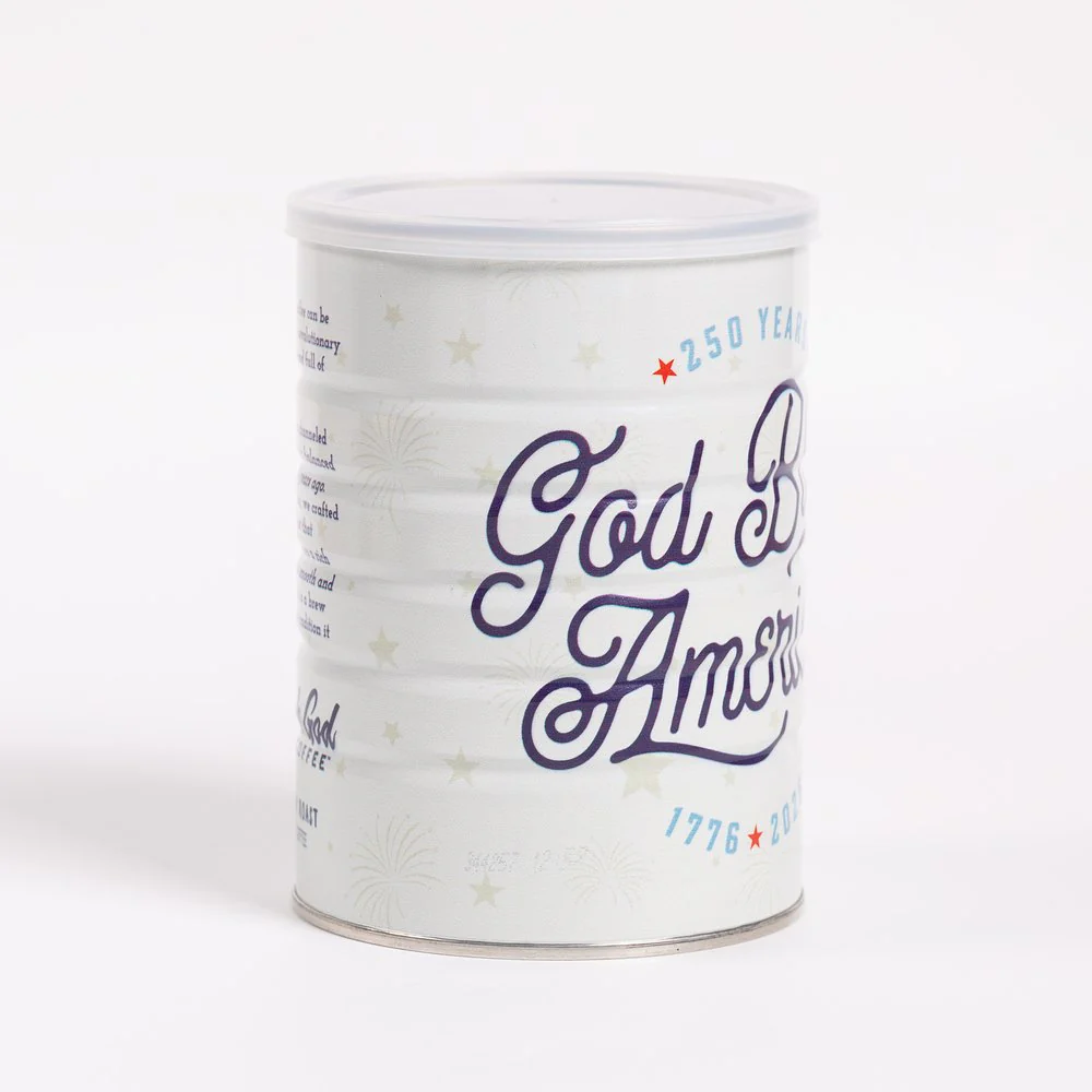 God Bless America Medium Roast Coffee in 250th Anniversary Commemorative Can - Image 2