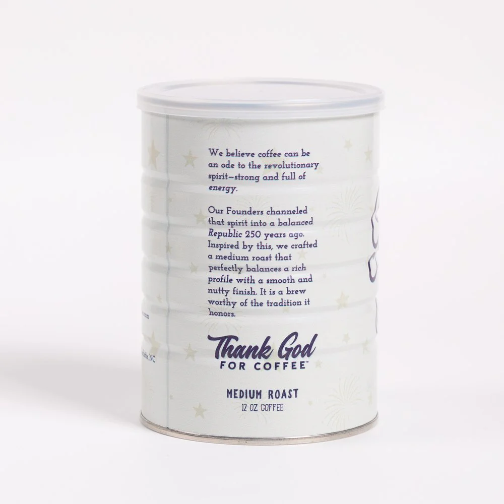 God Bless America Medium Roast Coffee in 250th Anniversary Commemorative Can - Image 4