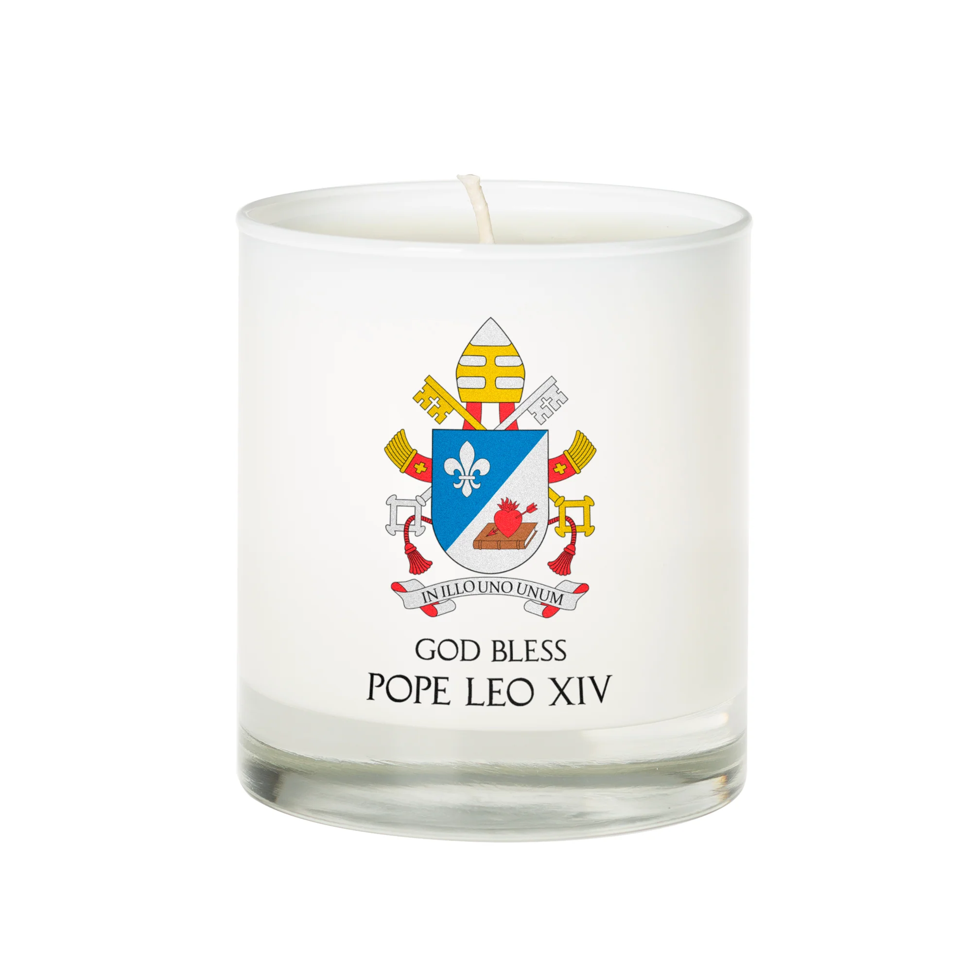 God Bless Pope Leo XIV Candle - Image 3