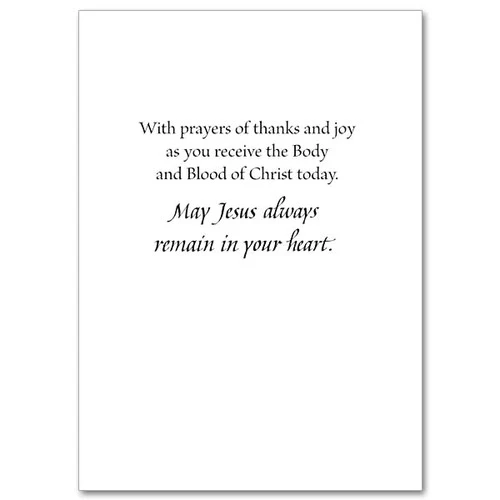 God Bless You on Your First Communion Day First Communion Card - Image 2