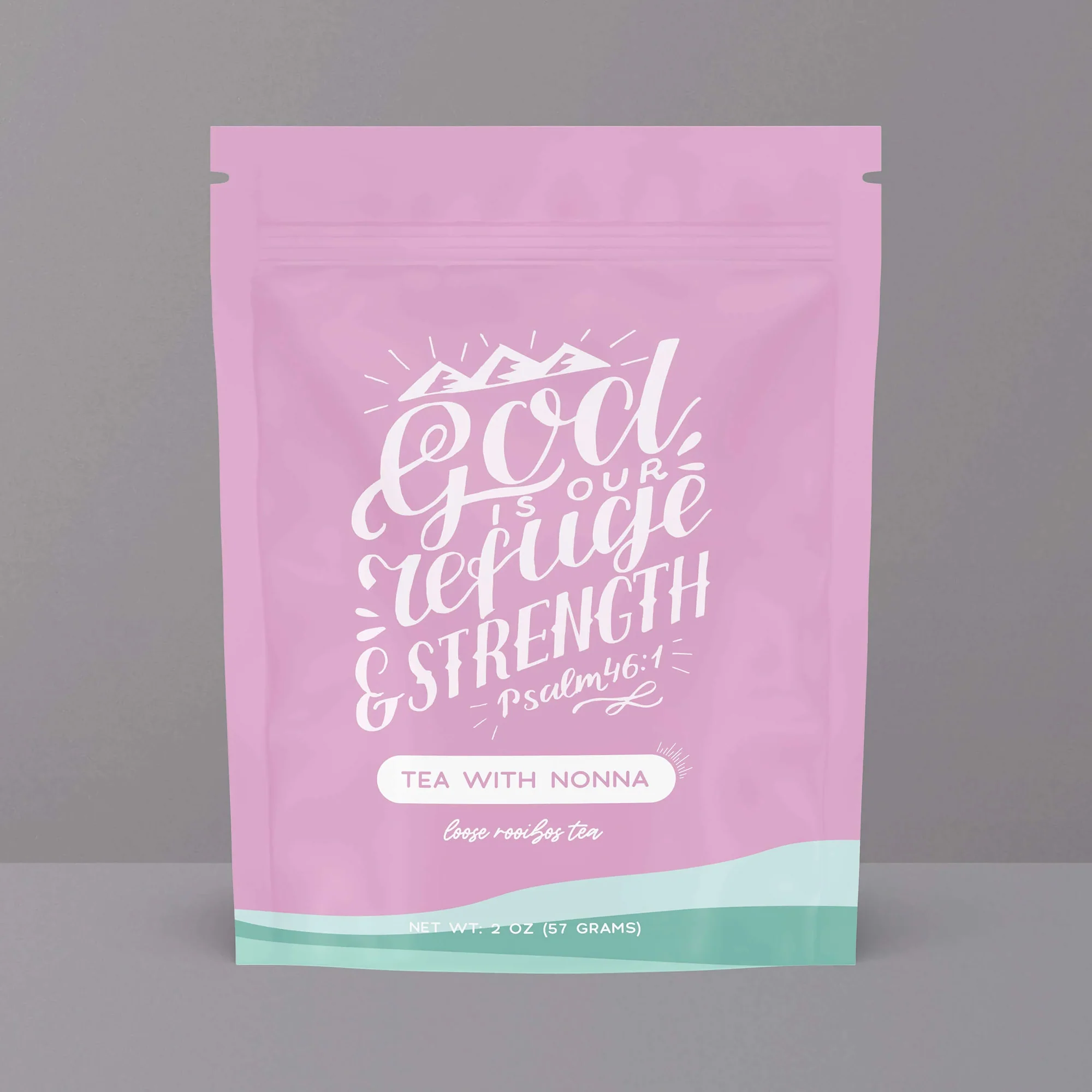 God is Our Refuge Caramel Almond Rooibos Herbal Tea - Bag or Box