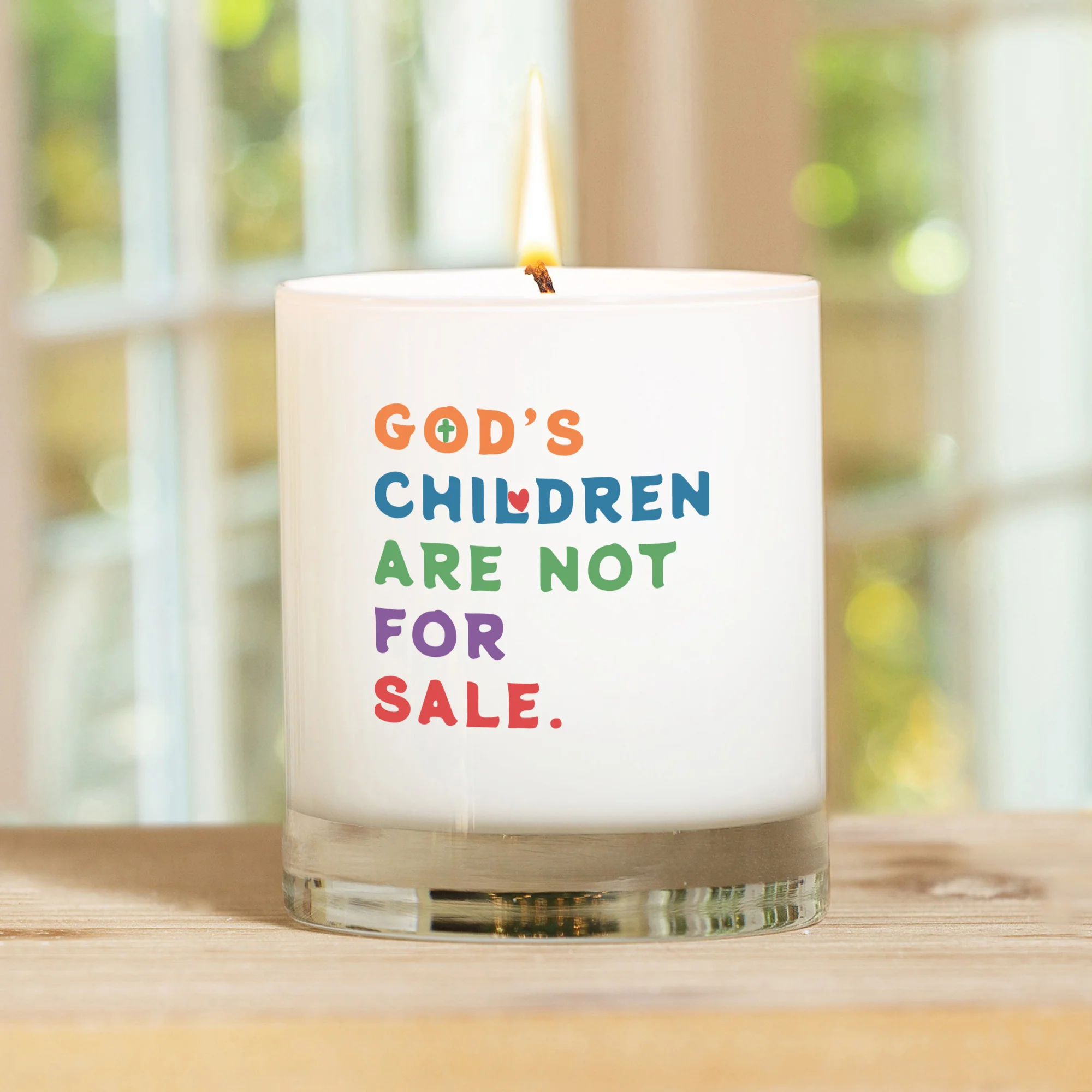 God's Children Are Not For Sale Candle