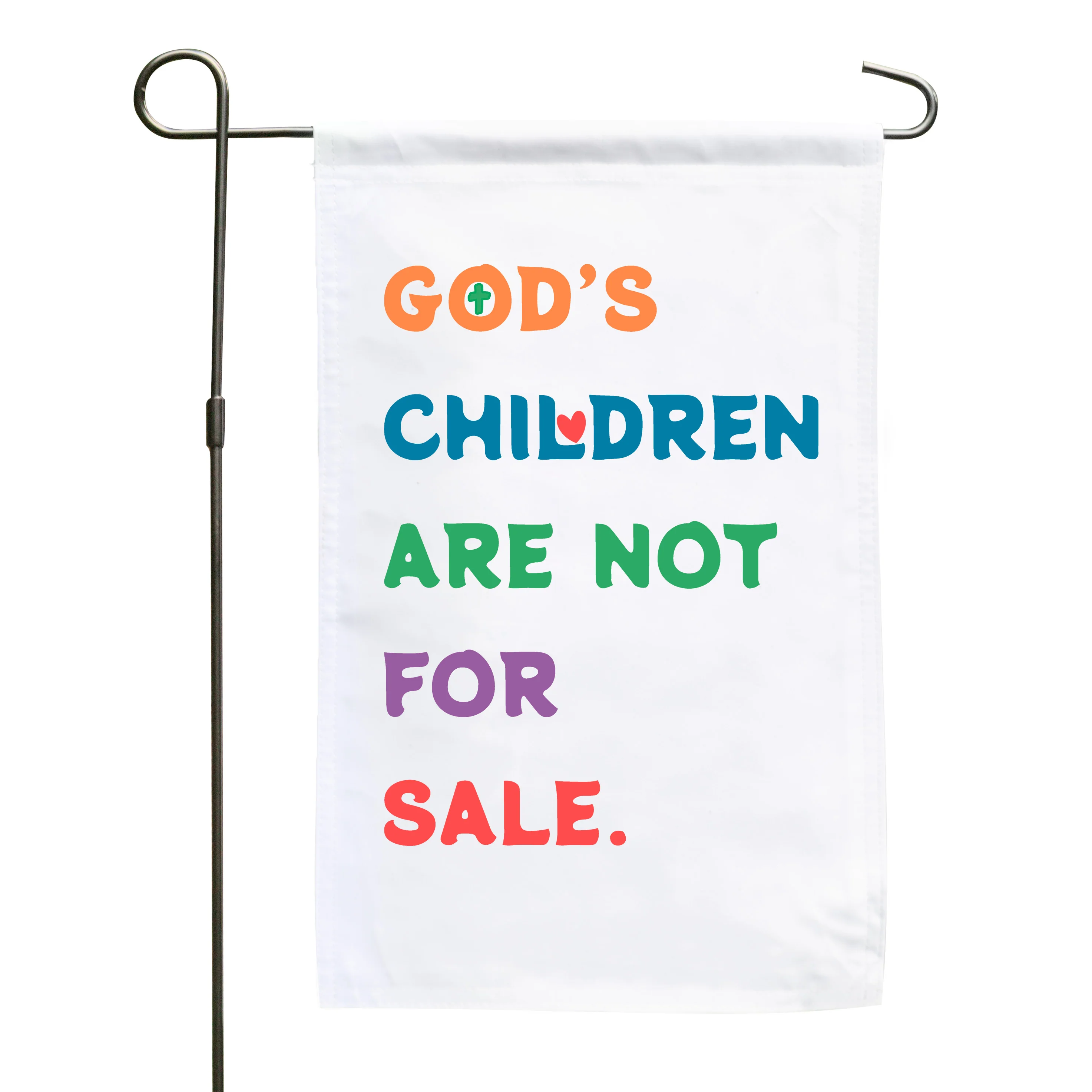 God's Children Are Not For Sale Garden Flag - Image 2