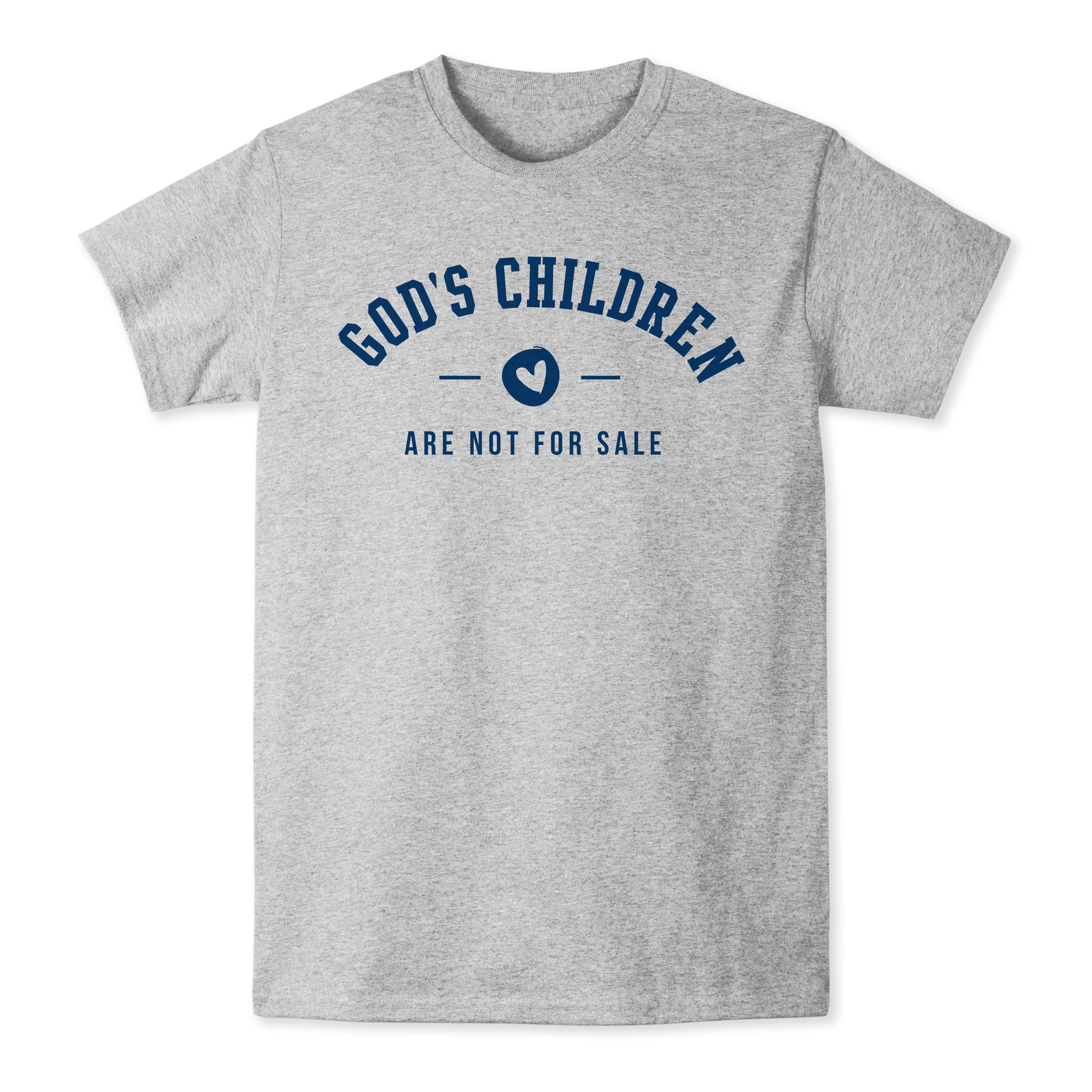 God's Children Are Not For Sale Grey T-Shirt - Multiple Sizes - Image 3