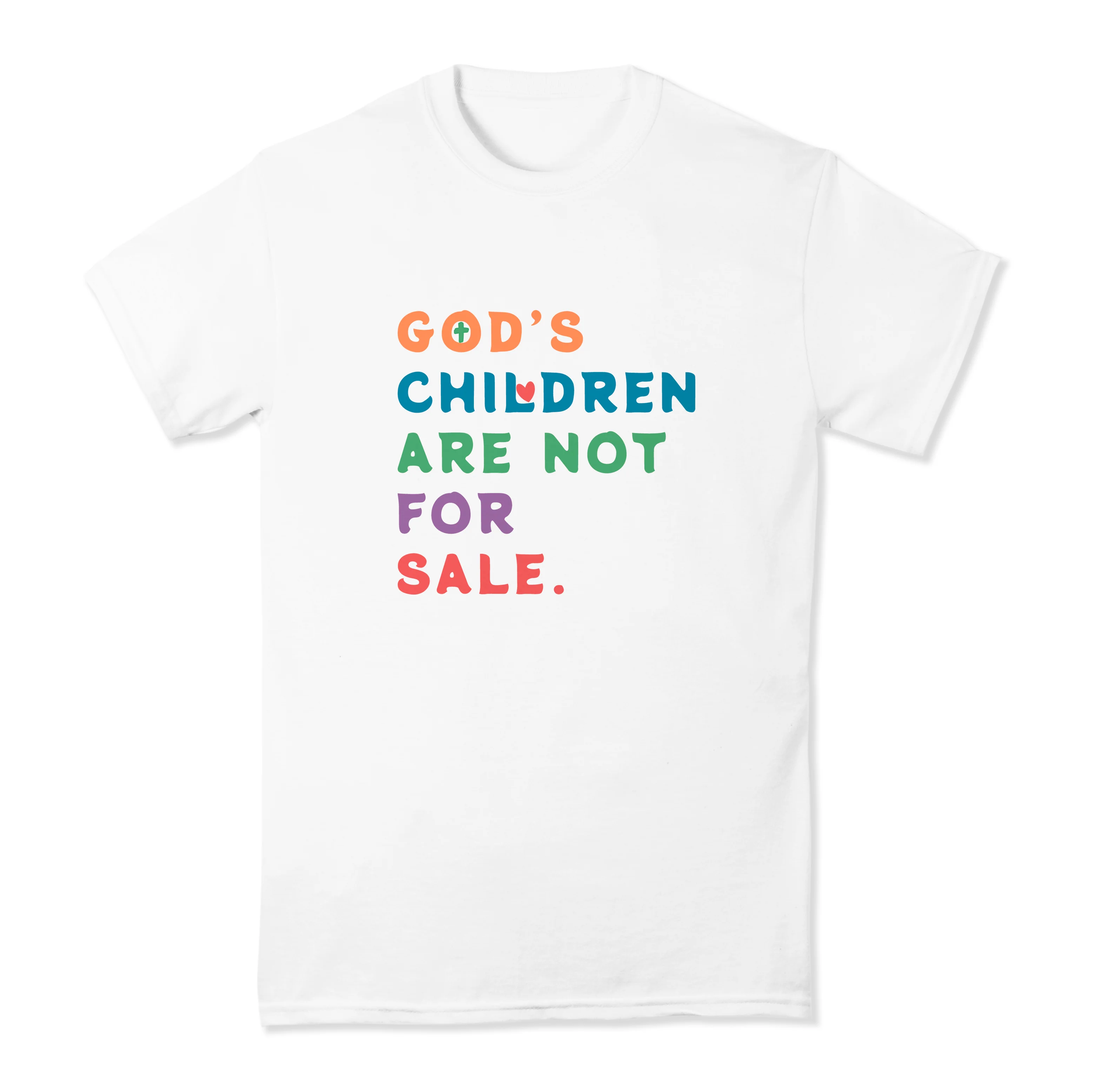 God's Children Are Not For Sale White T-Shirt - Multiple Sizes - Image 6