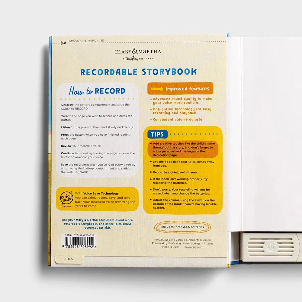 God's Christmas Promise Recordable Story Book - Image 2