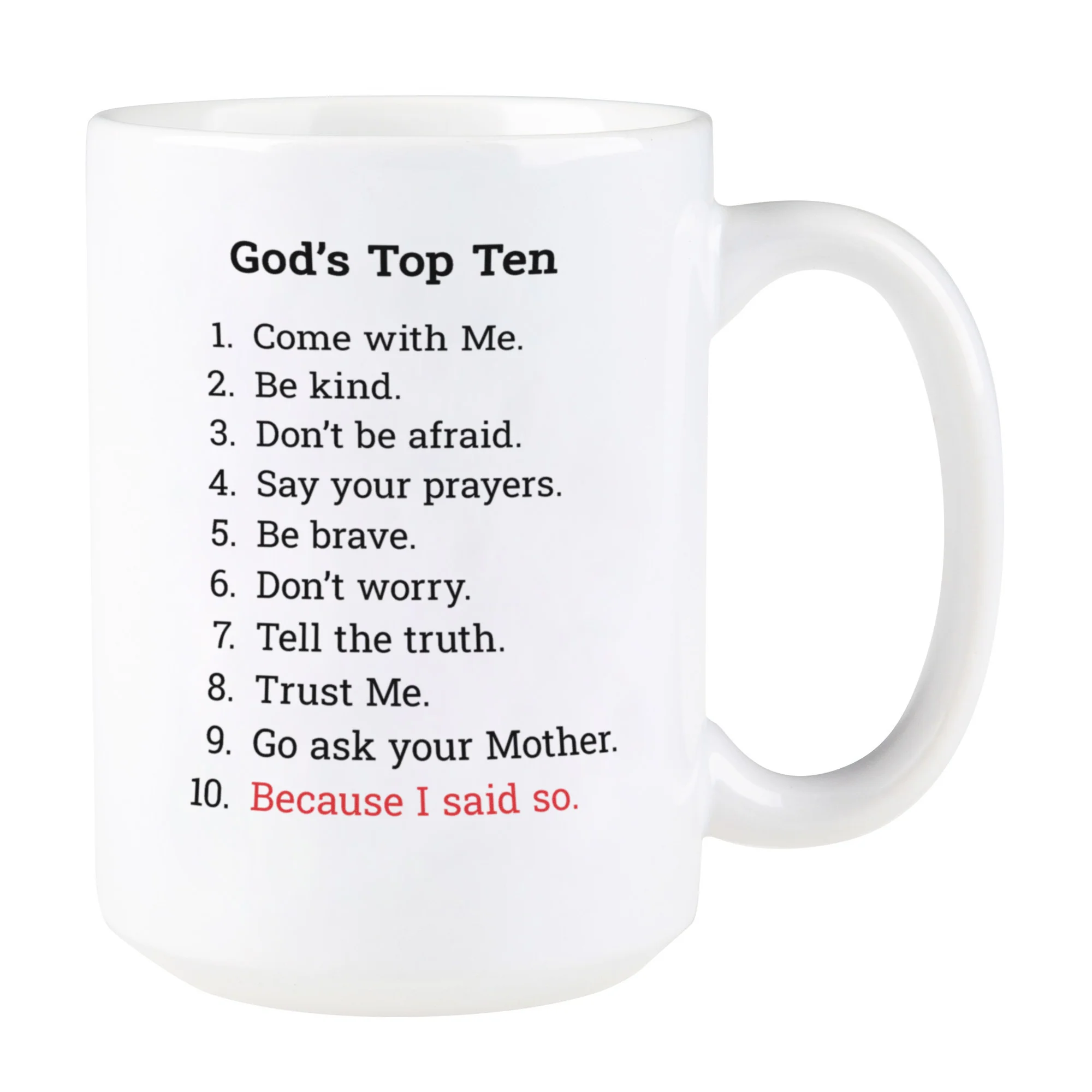 God's Top Ten Coffee Mug