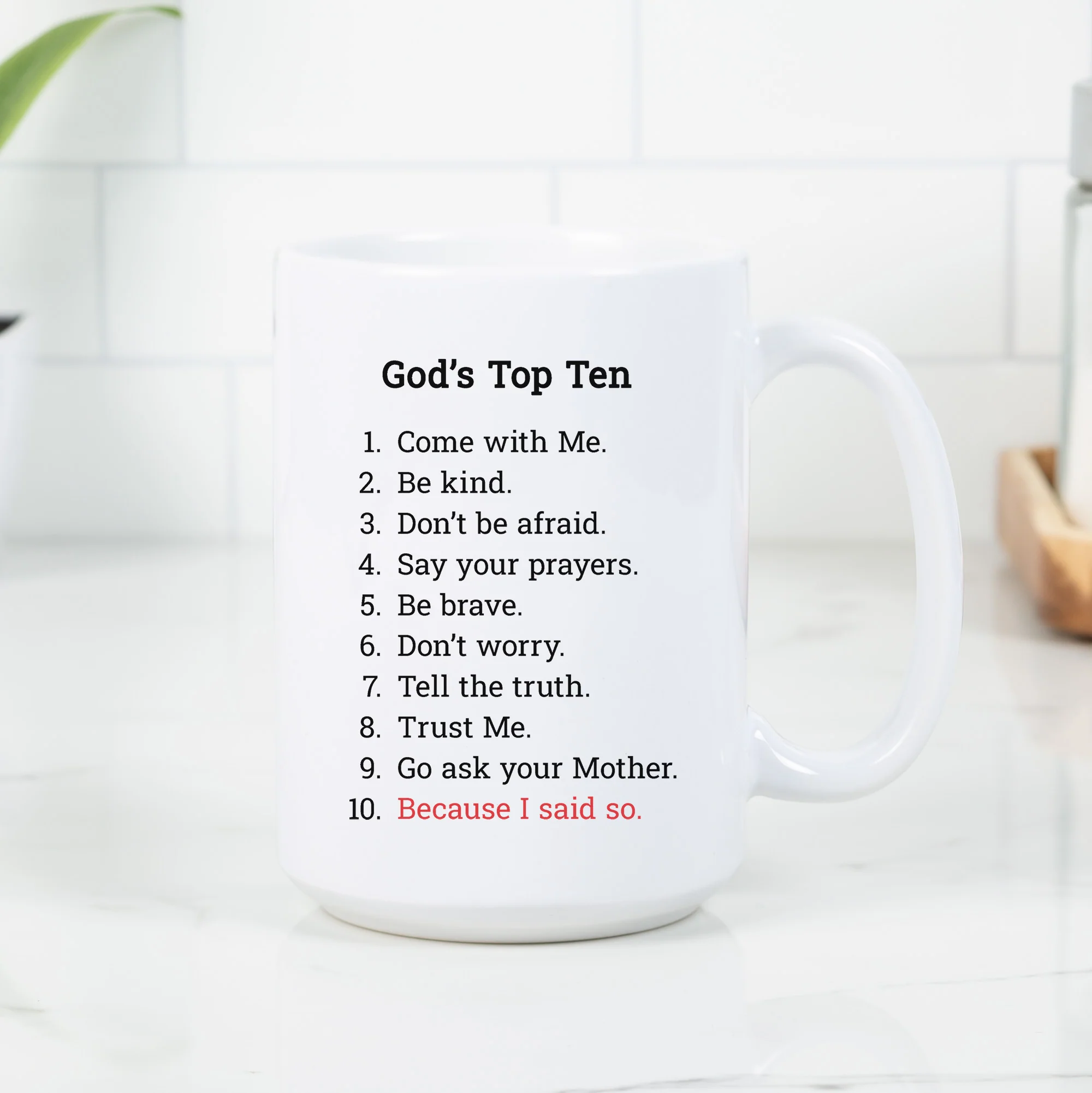 God's Top Ten Coffee Mug - Image 2