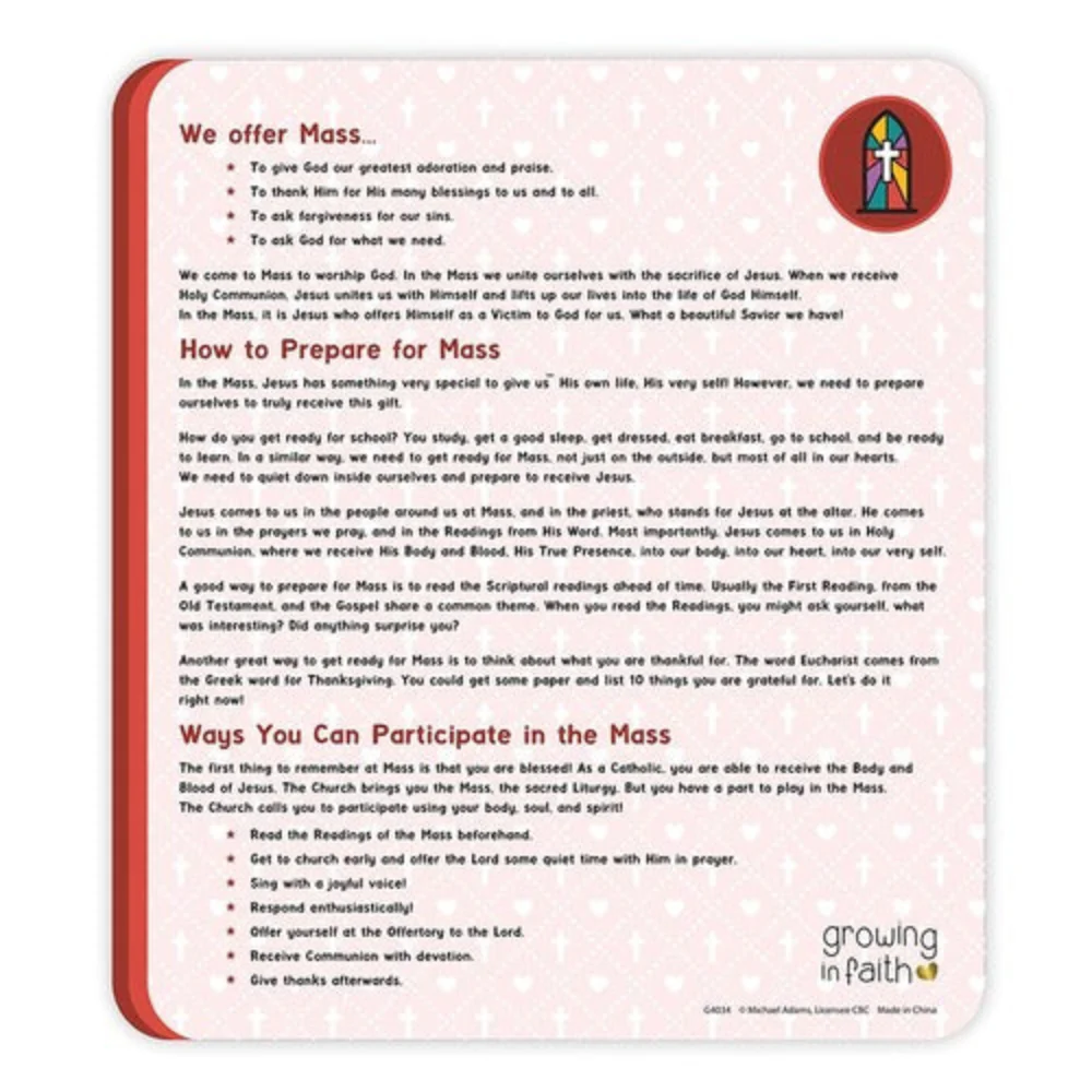 Going to Mass Activity Card - Image 2