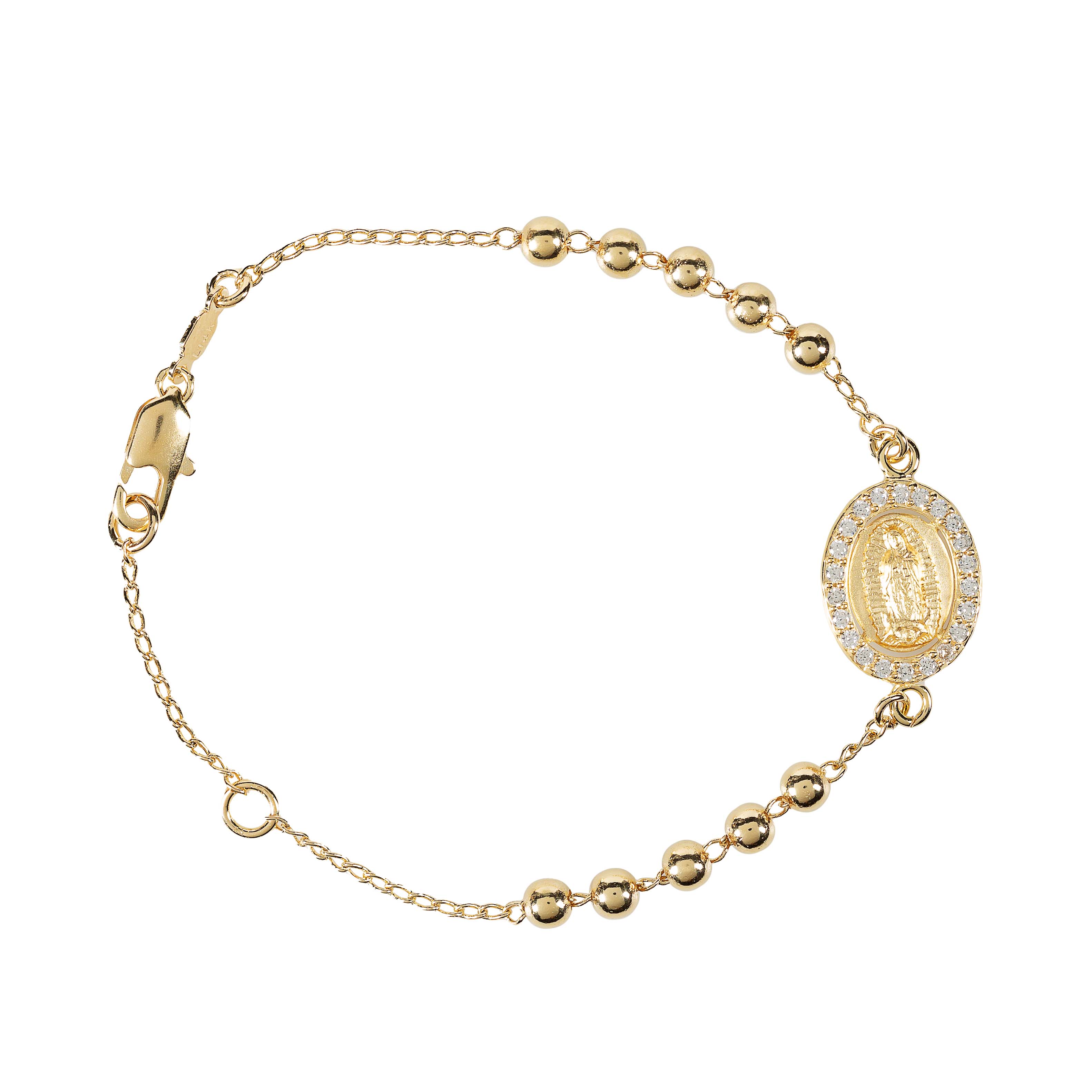 Gold Filled Guadalupe Rosary Bracelet - Image 3