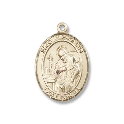 Gold Filled St. Alphonsus Pendant w/ Chain