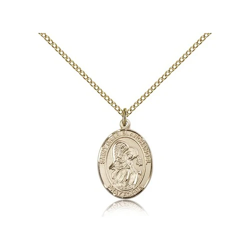 Gold Filled St. Gabriel the Archangel Pendant w/ Chain