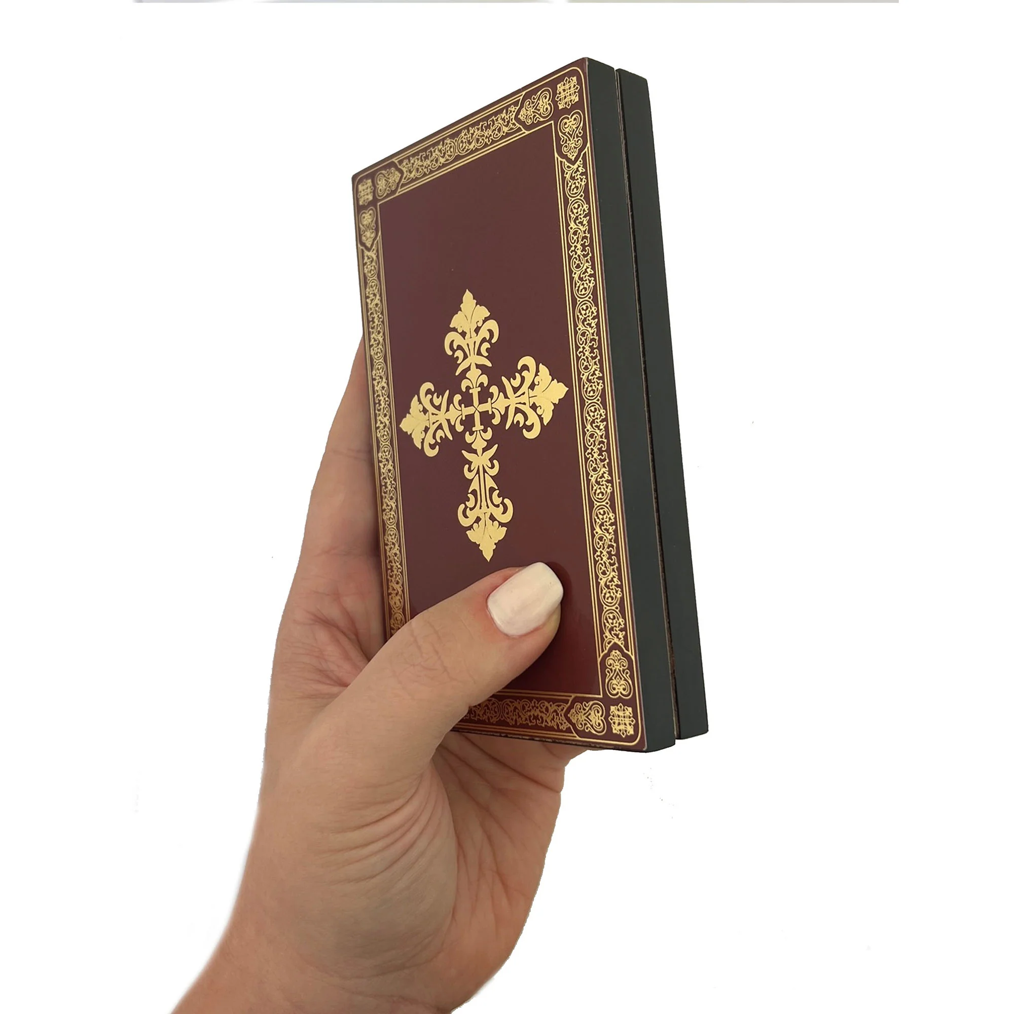 Gold Foiled St. Michael & Guardian Angel Diptych - 5" x 6" - Image 2