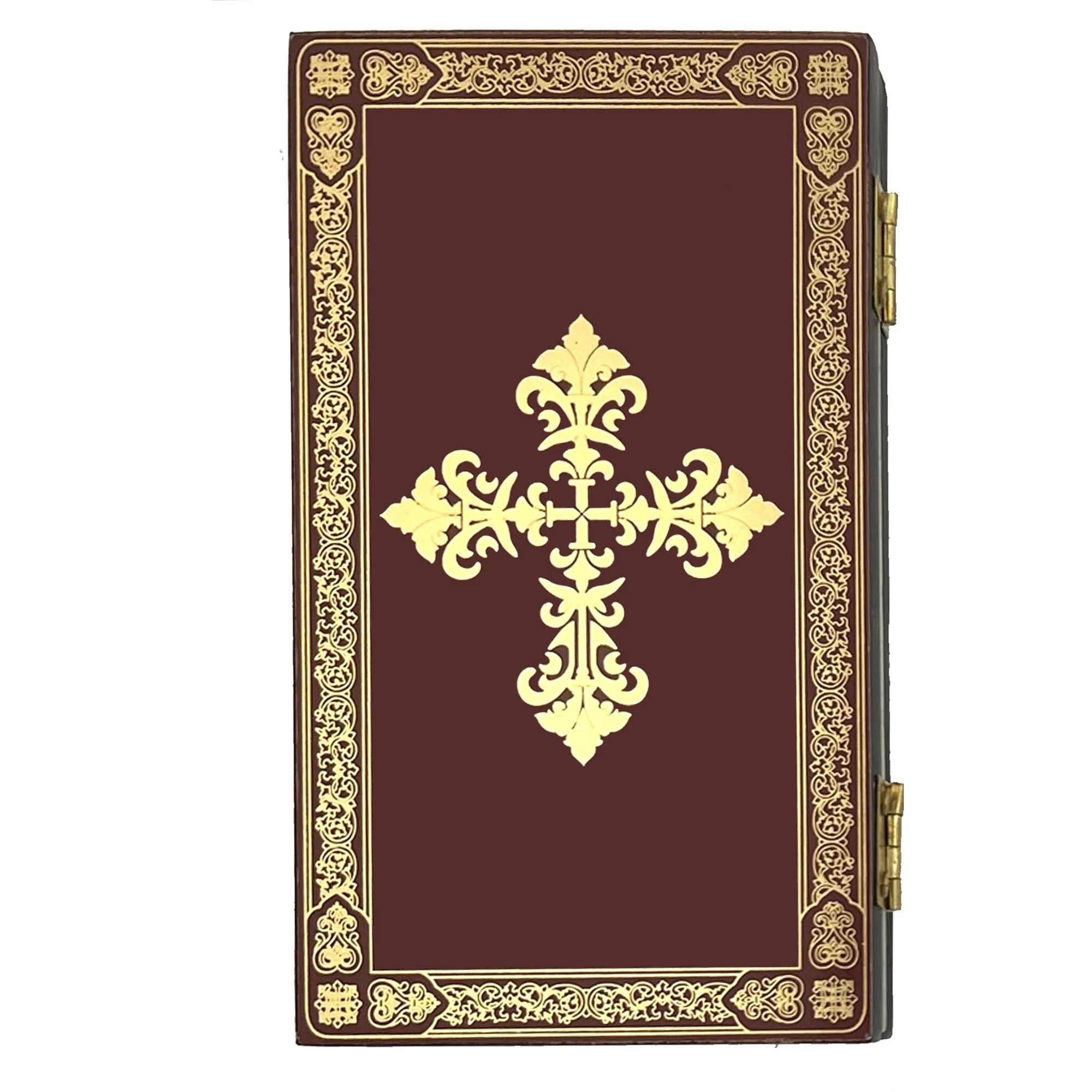 Gold Foiled St. Michael & Guardian Angel Diptych - 5" x 6" - Image 5
