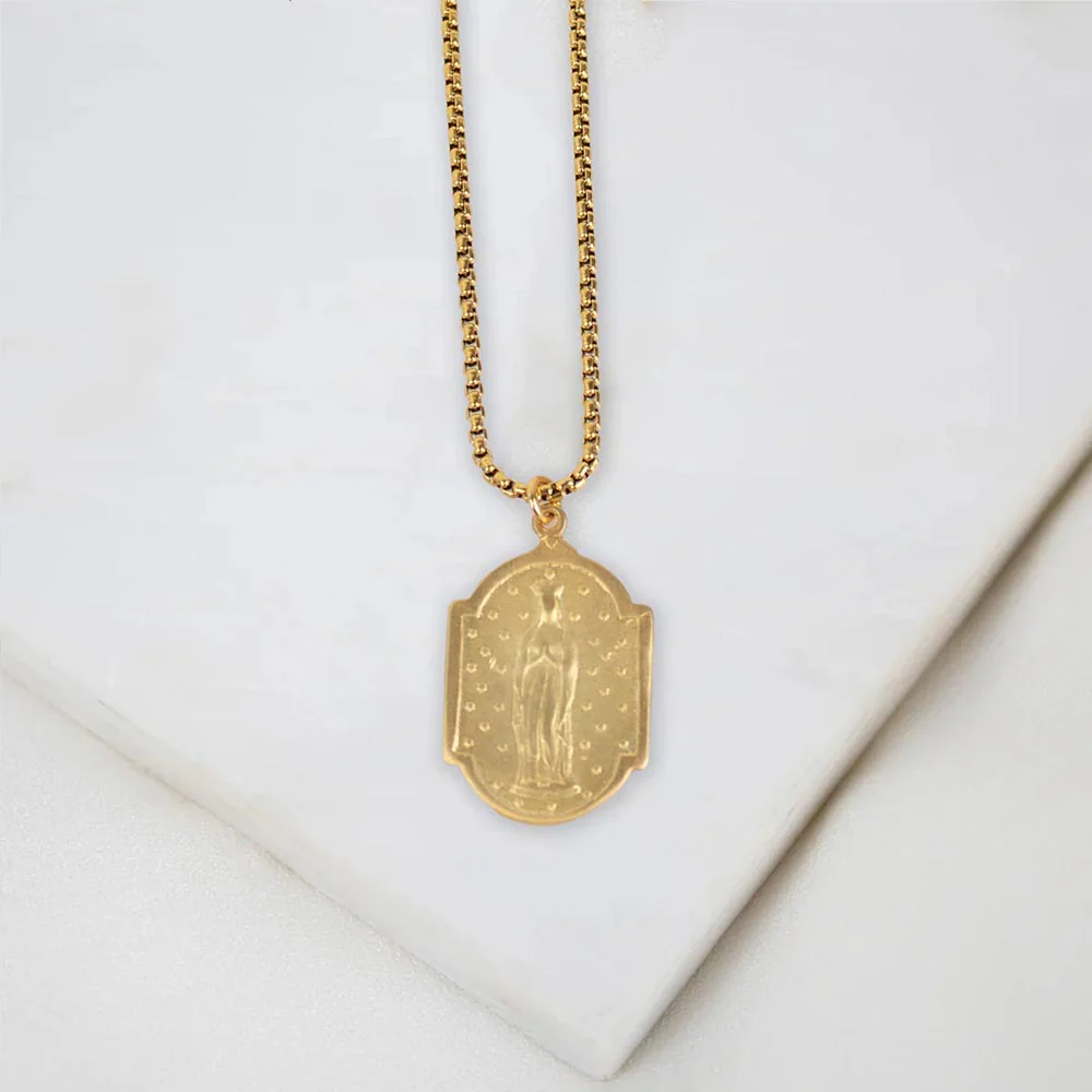 Gold Our Lady of Abundance Necklace