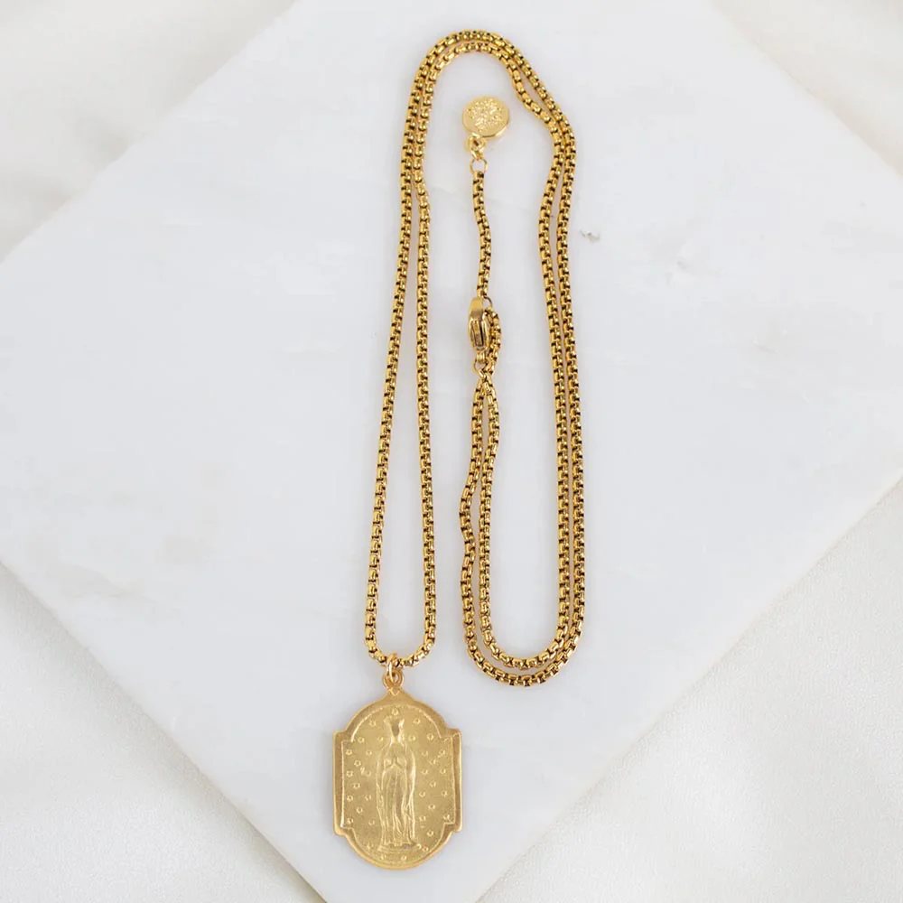 Gold Our Lady of Abundance Necklace - Image 2