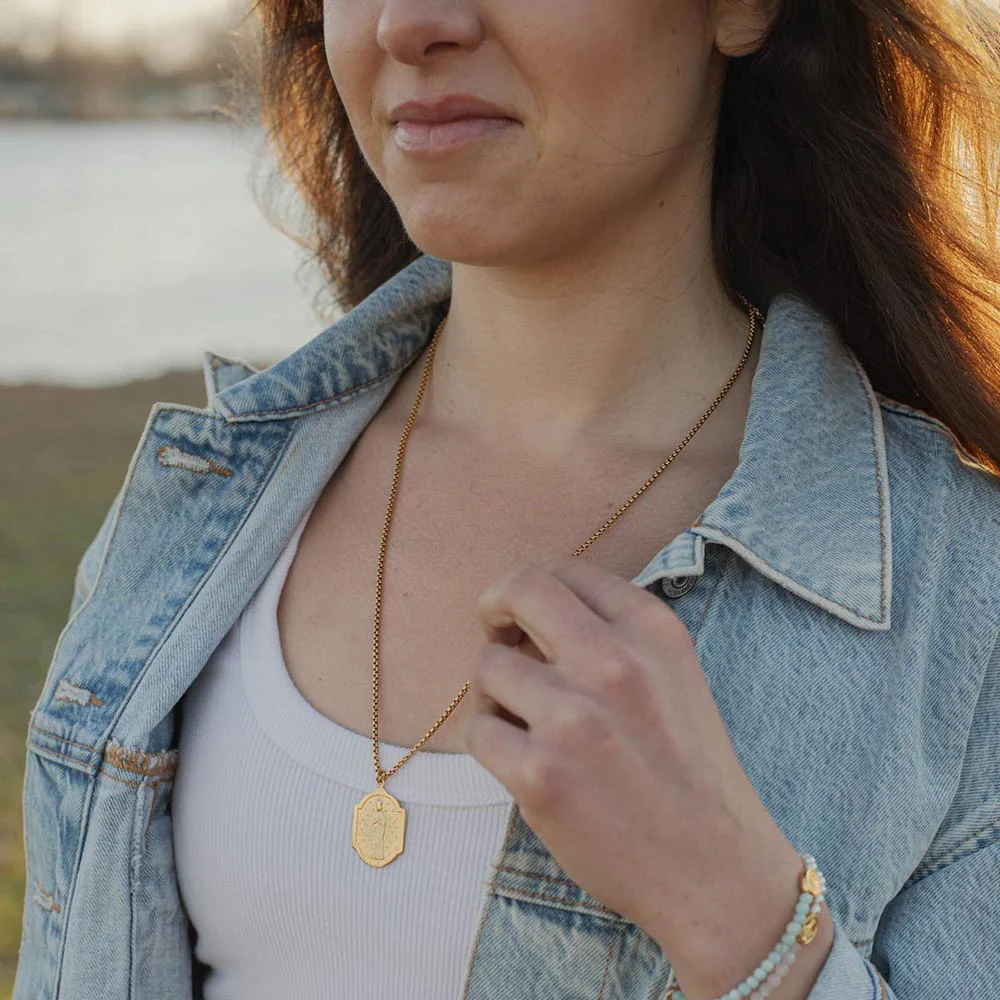 Gold Our Lady of Abundance Necklace - Image 3