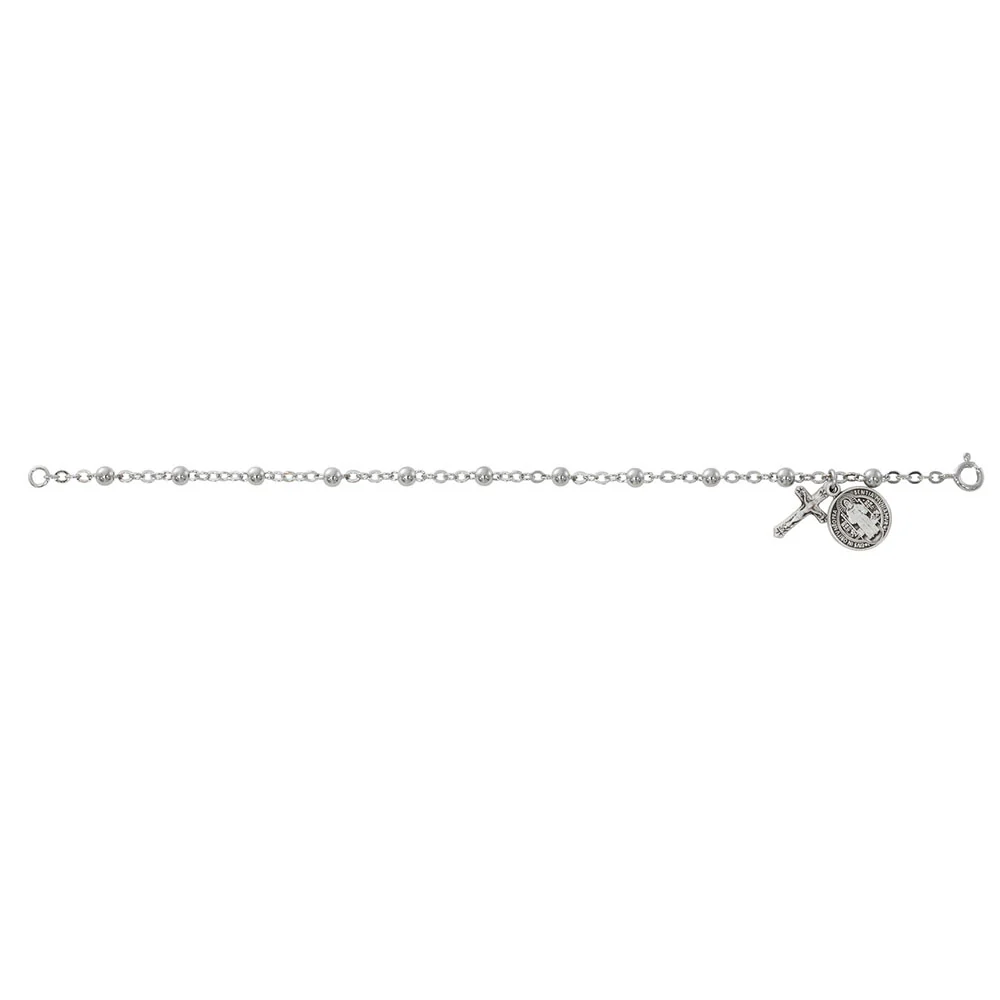 Gold Over Sterling Benedict Rosary Bracelet - Image 2