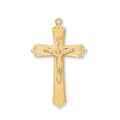 Gold over Sterling Crucifix Pendant - 2600238
