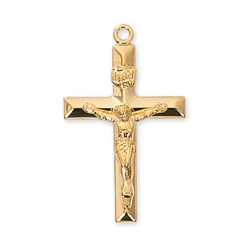 Gold over Sterling Crucifix Pendant - 2600343