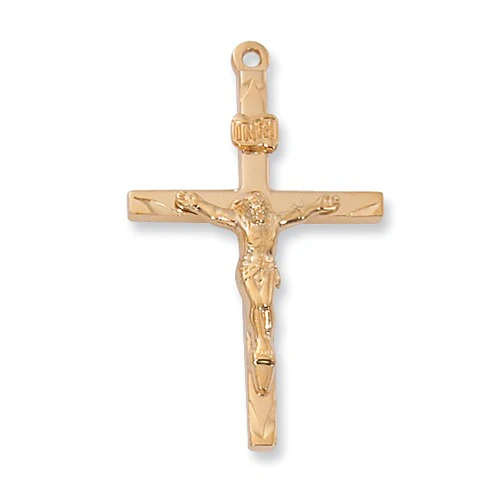 Gold over Sterling Crucifix Pendant - 2600366
