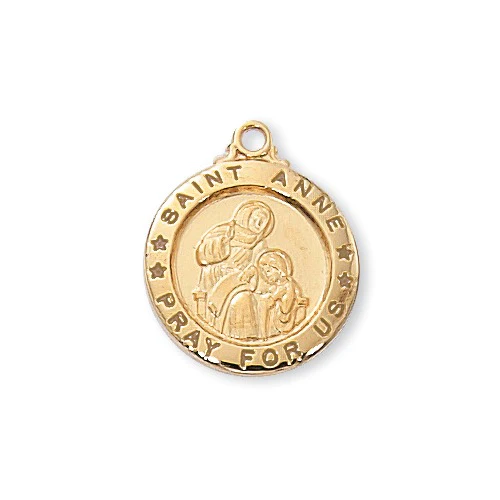 Gold over Sterling St. Anne Pendant