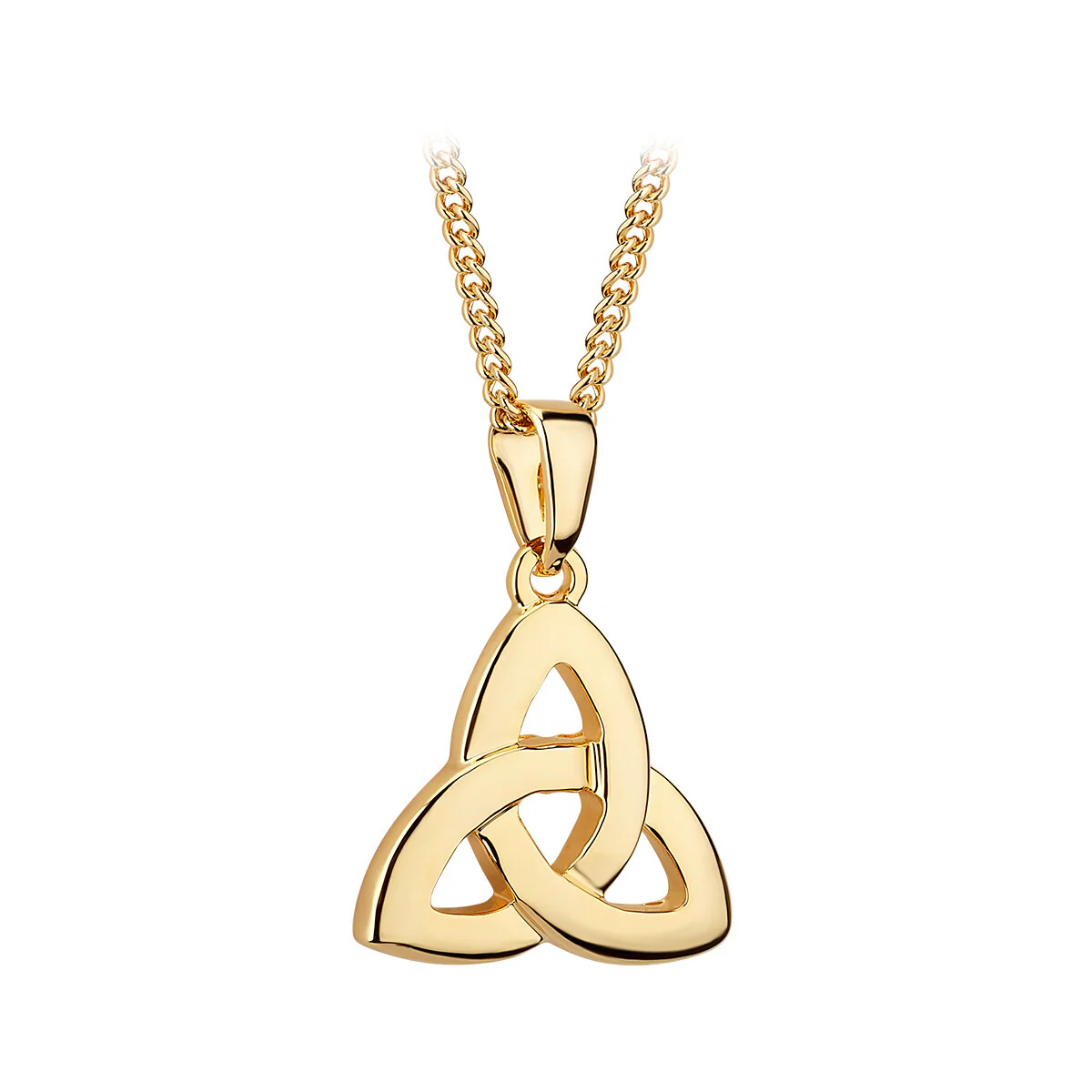 Gold Plated Trinity Knot Necklace - Image 2