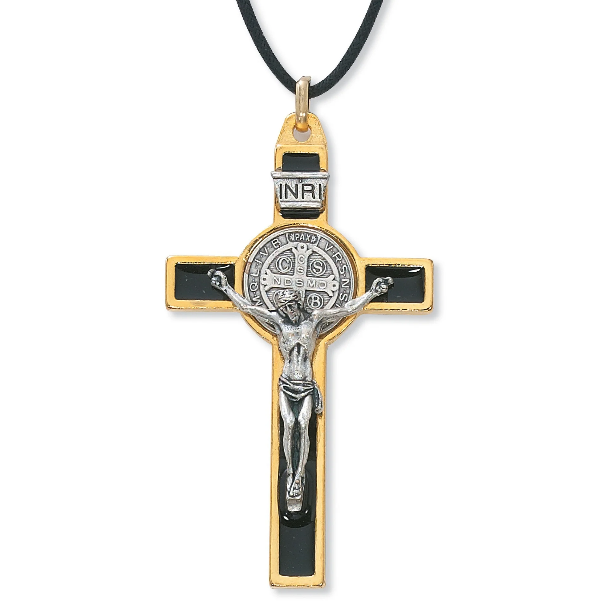 Gold St. Benedict Crucifix - 3 inch - Image 2
