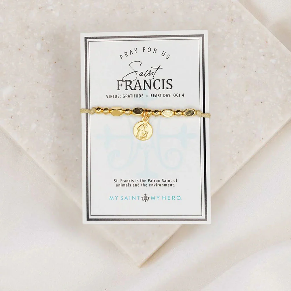 Gold St. Francis Little Saints Bracelet - Image 2