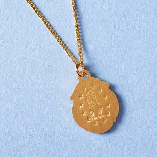 Gold/Sterling Silver Miraculous Medal Pendant on 18 inch chain - Image 7