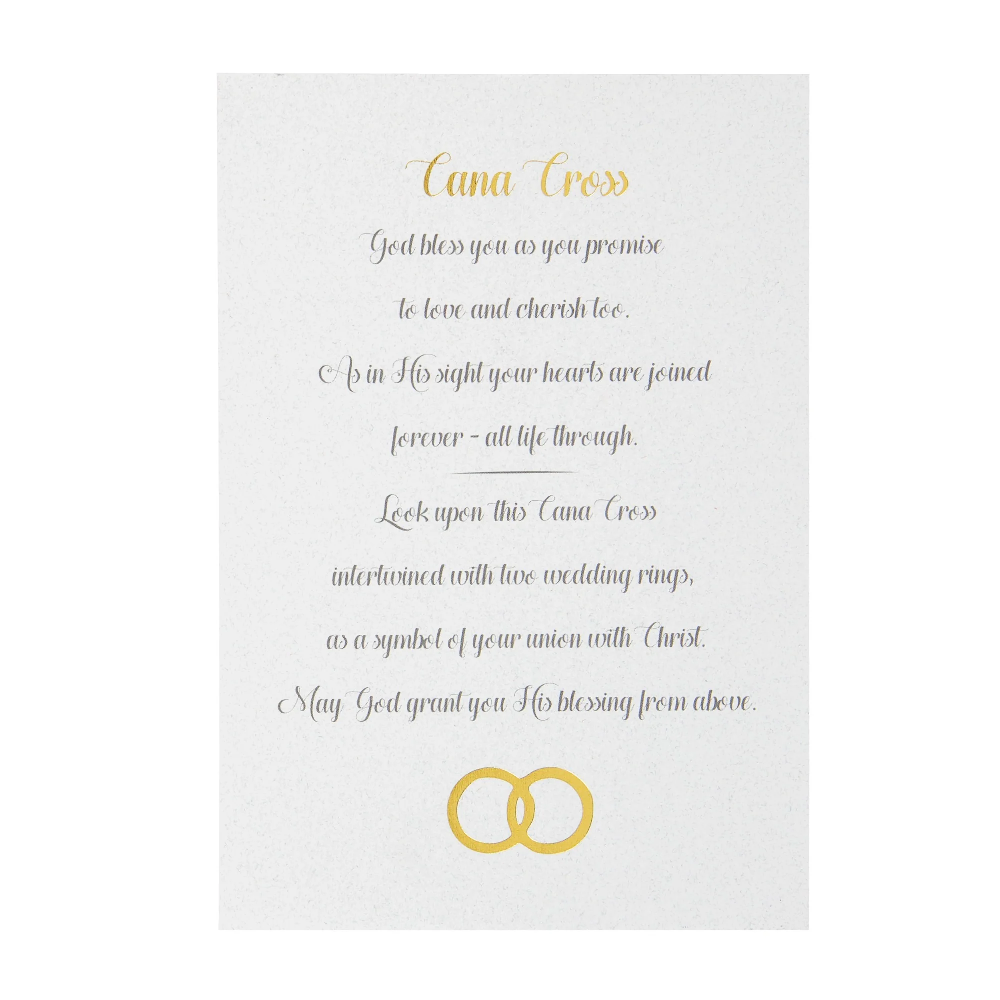 Gold Wedding Rings Cross - Image 2