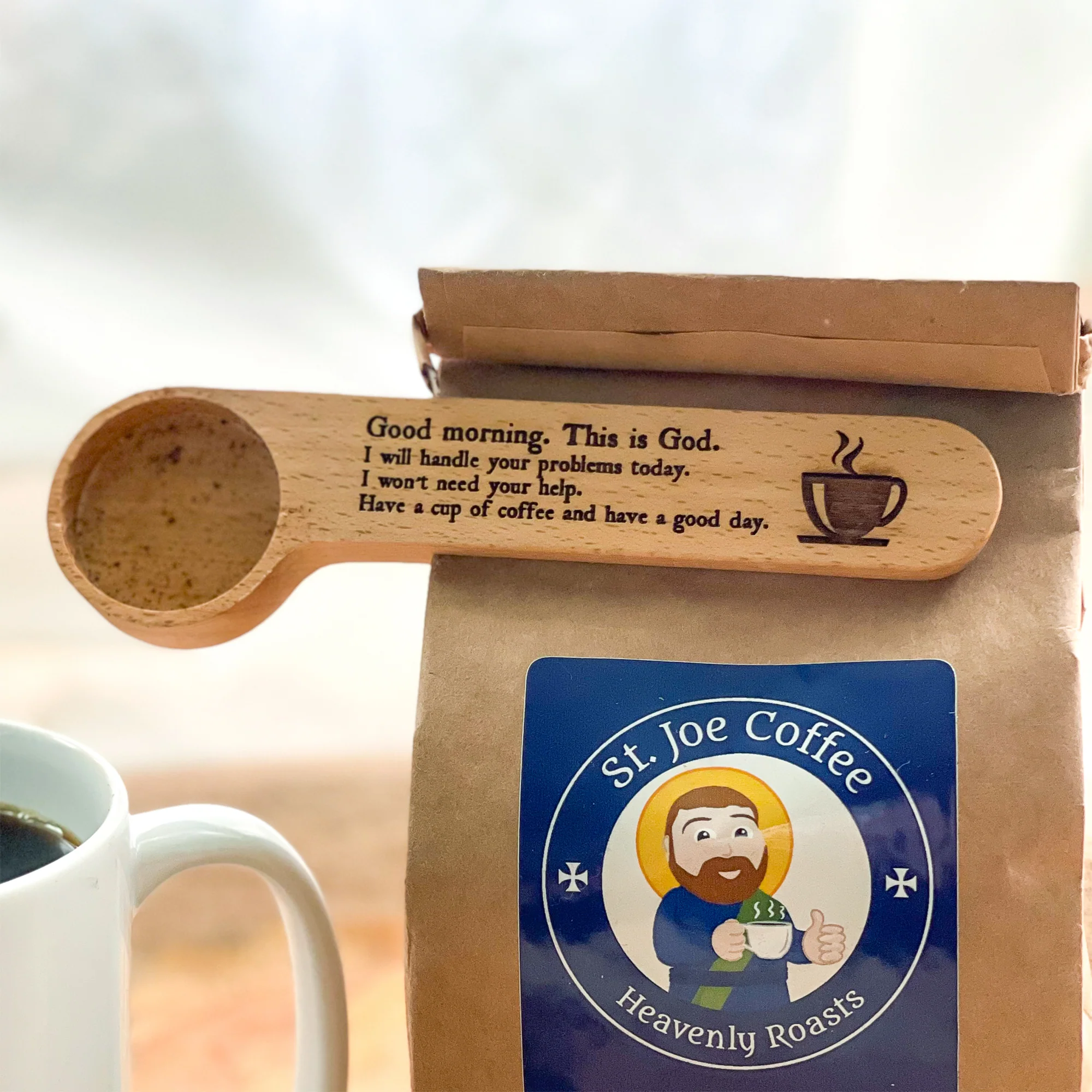 Good Morning From God Coffee Scoop Clip - Image 2