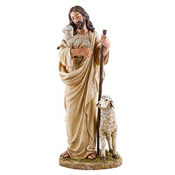 Good Shepherd Indoor Statue - 24" - Image 2