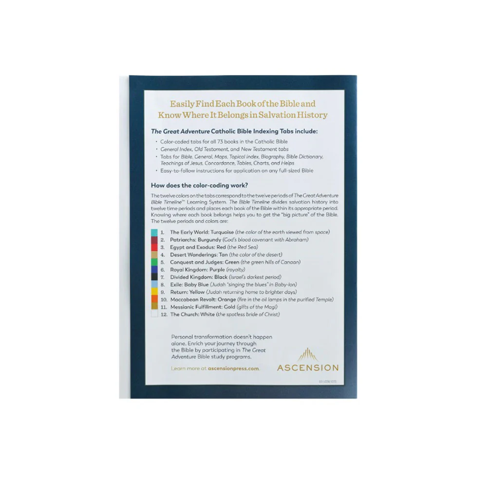 Great Adventure Catholic Bible Indexing Tabs - Image 2