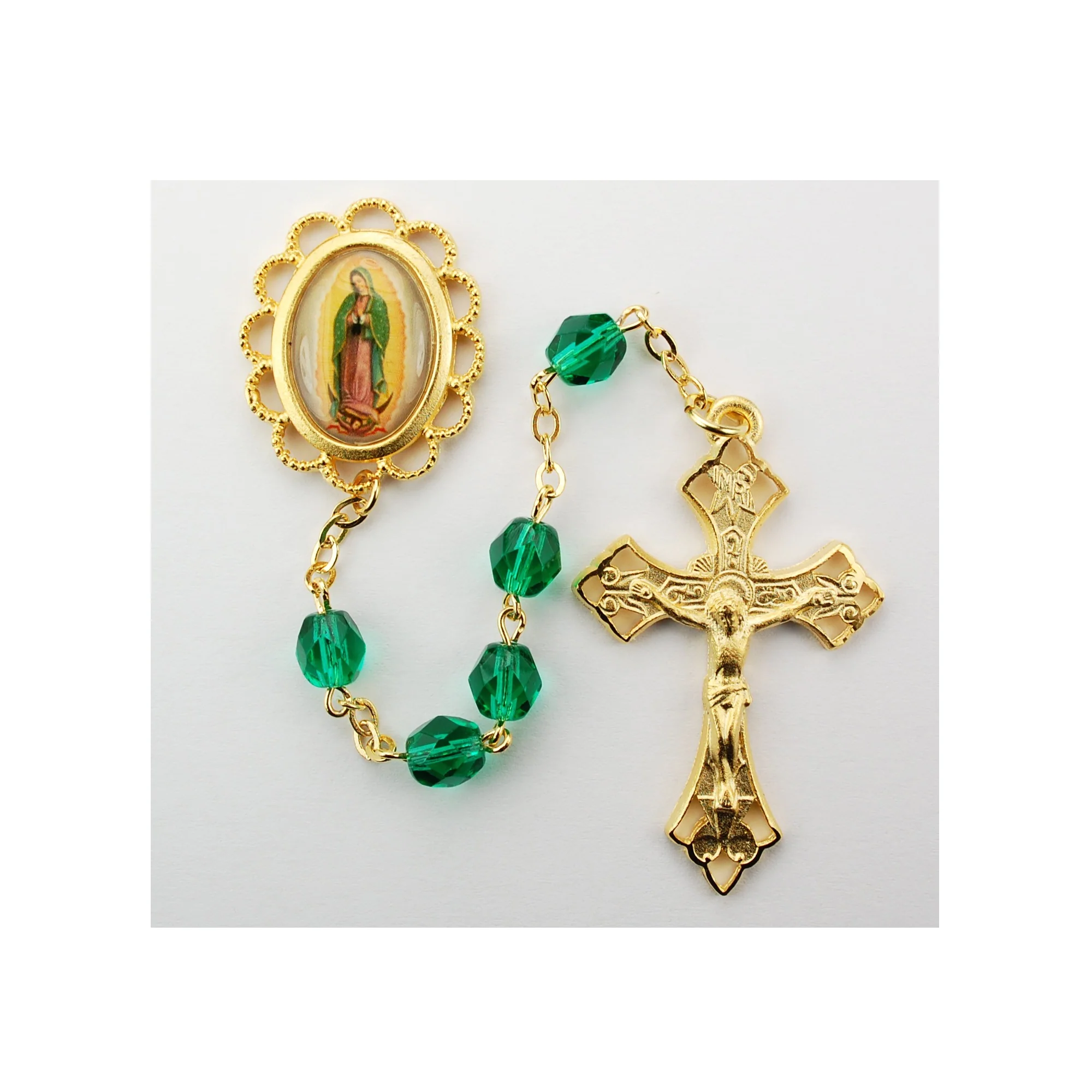 Green Lady of Guadalupe Rosary