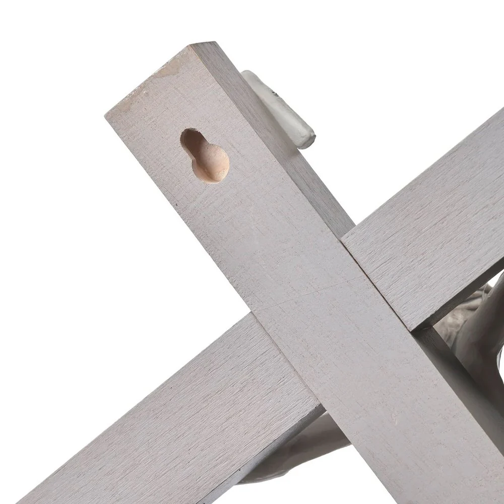 Grey Farmhouse Wall Crucifix - 12" - Image 4