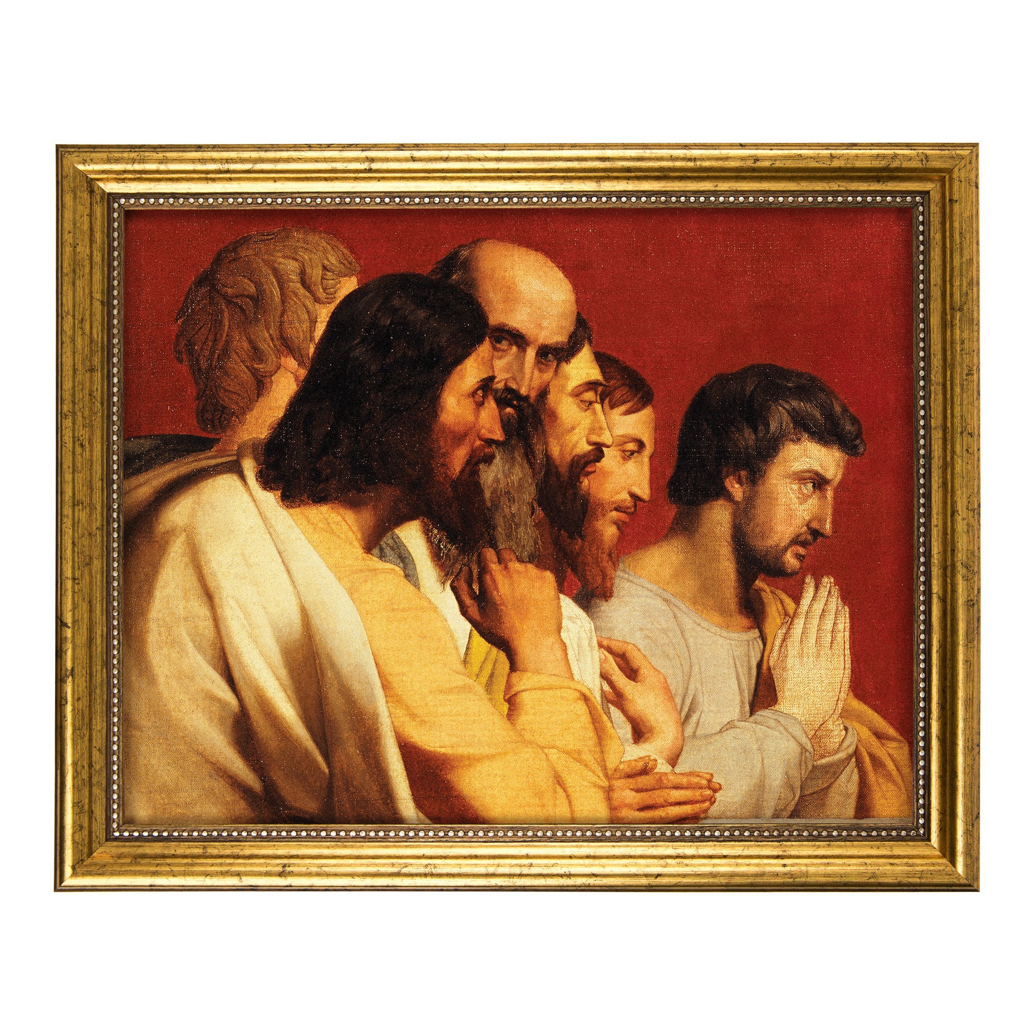 Group of Apostles at the Last Supper Antique Gold Framed Print - 8" x 10" - Image 2